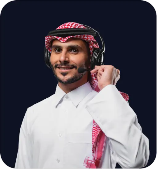 Arabian customer suuport man